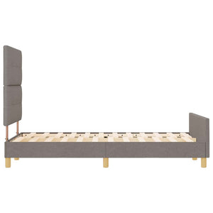 Σκελετός Κρεβατιού με κεφαλάρι Taupe 120 x 200 cm ύφασμα