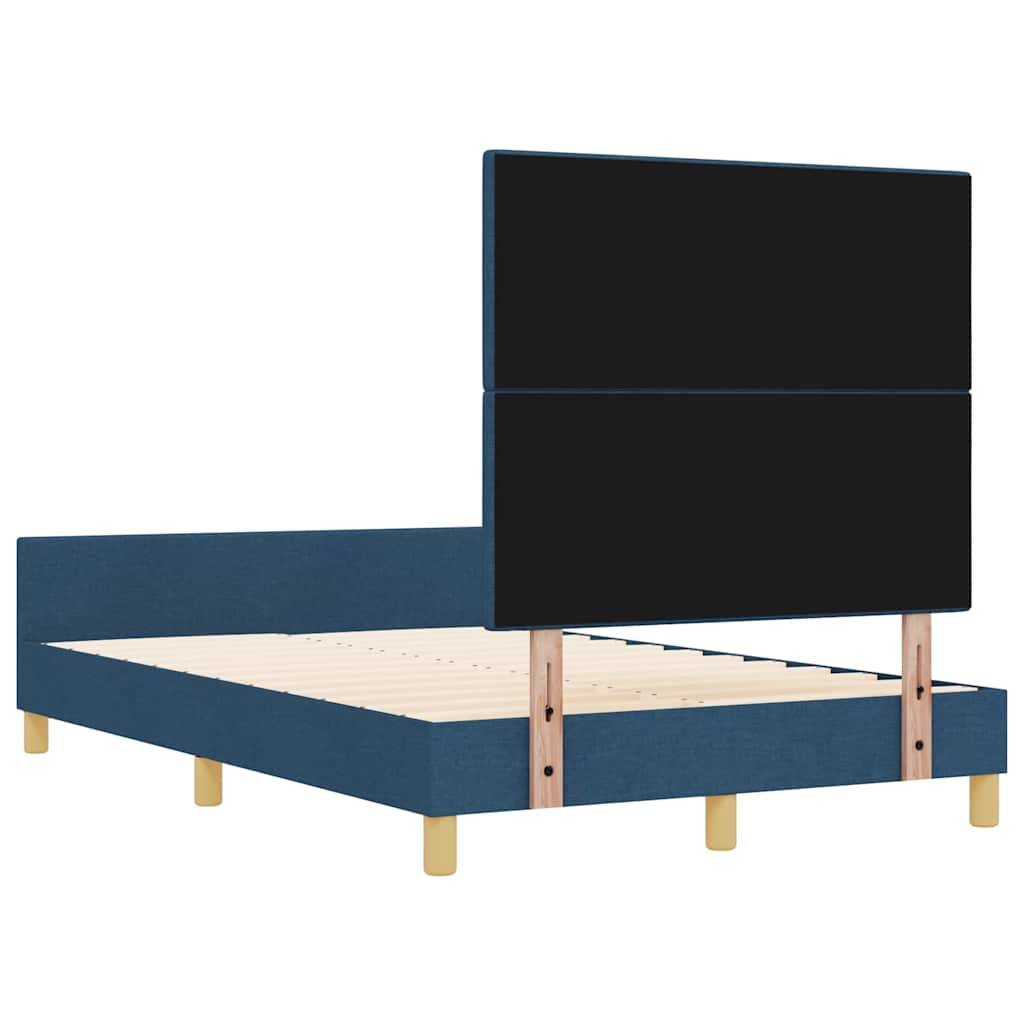 Σκελετός Κρεβατιού με κεφαλάρι Μπλε 120 x 200 cm ύφασμα