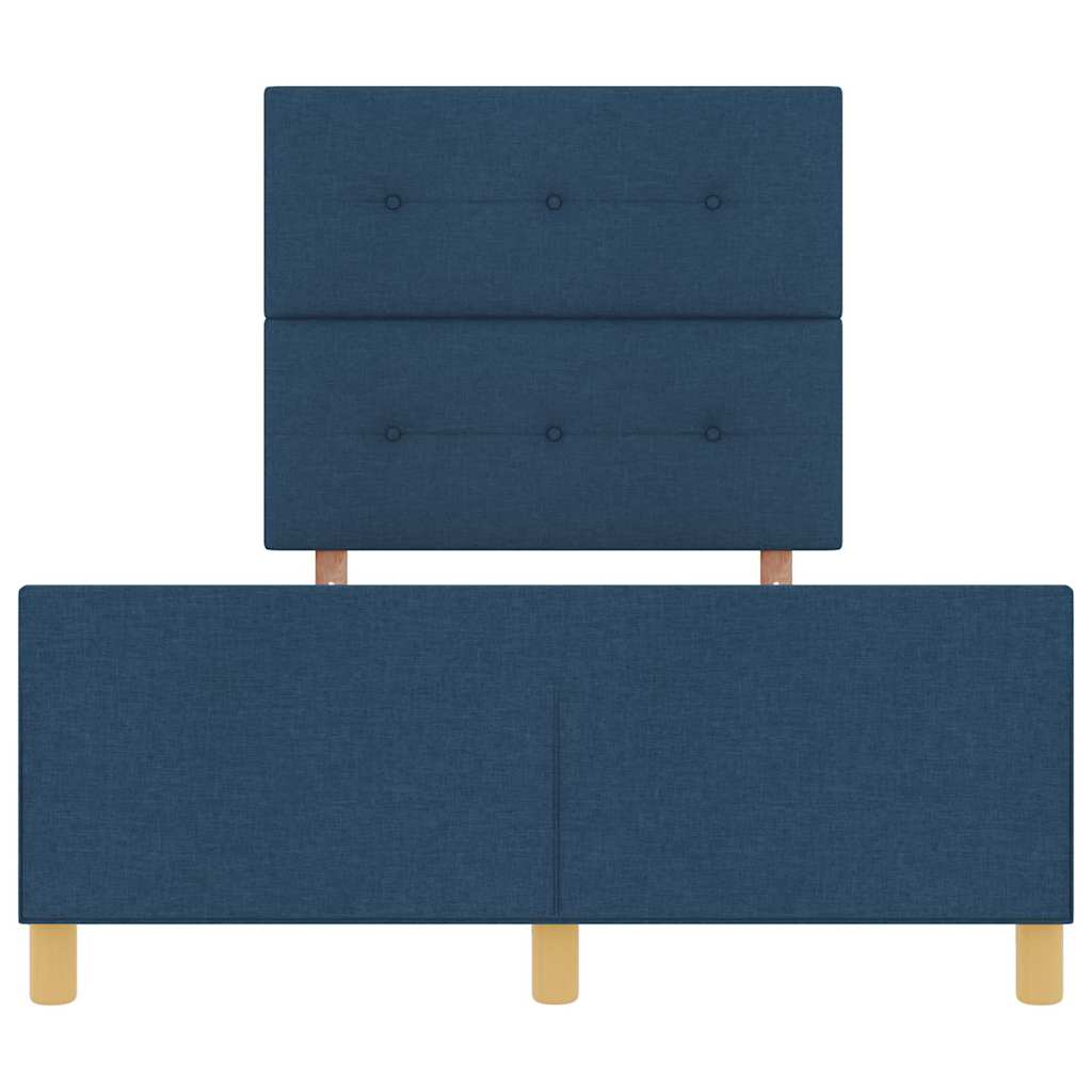 Σκελετός Κρεβατιού με κεφαλάρι Μπλε 120 x 200 cm ύφασμα