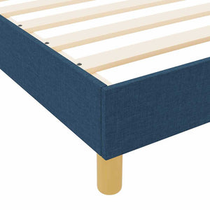 Σκελετός Κρεβατιού με κεφαλάρι Μπλε 140 x 190 cm ύφασμα - Pakobazaar