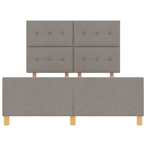 Σκελετός Κρεβατιού με κεφαλάρι Taupe 140 x 200 cm ύφασμα