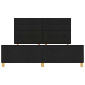 Σκελετός Κρεβατιού με κεφαλάρι Μαύρο 180 x 200 cm ύφασμα - Pakobazaar