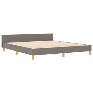 Σκελετός Κρεβατιού με κεφαλάρι Taupe 180 x 200 cm ύφασμα
