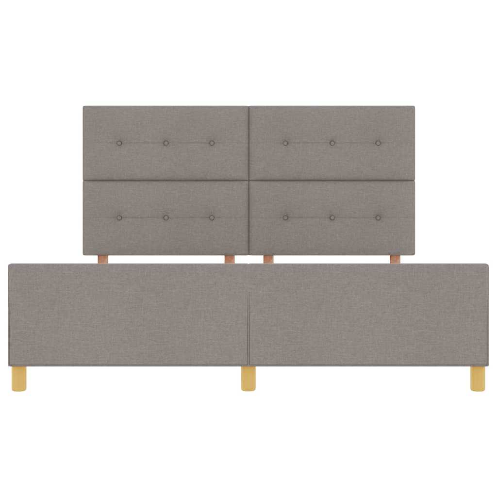Σκελετός Κρεβατιού με κεφαλάρι Taupe 180 x 200 cm ύφασμα