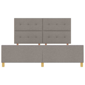 Σκελετός Κρεβατιού με κεφαλάρι Taupe 180 x 200 cm ύφασμα