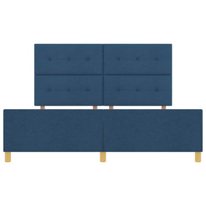 Σκελετός Κρεβατιού με κεφαλάρι Μπλε 180 x 200 cm ύφασμα - Pakobazaar