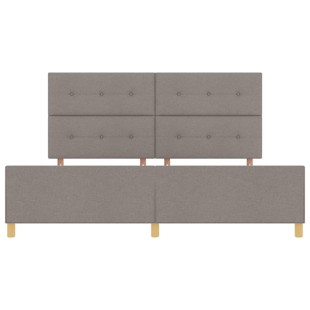 Σκελετός Κρεβατιού με κεφαλάρι Taupe 200 x 200 cm ύφασμα