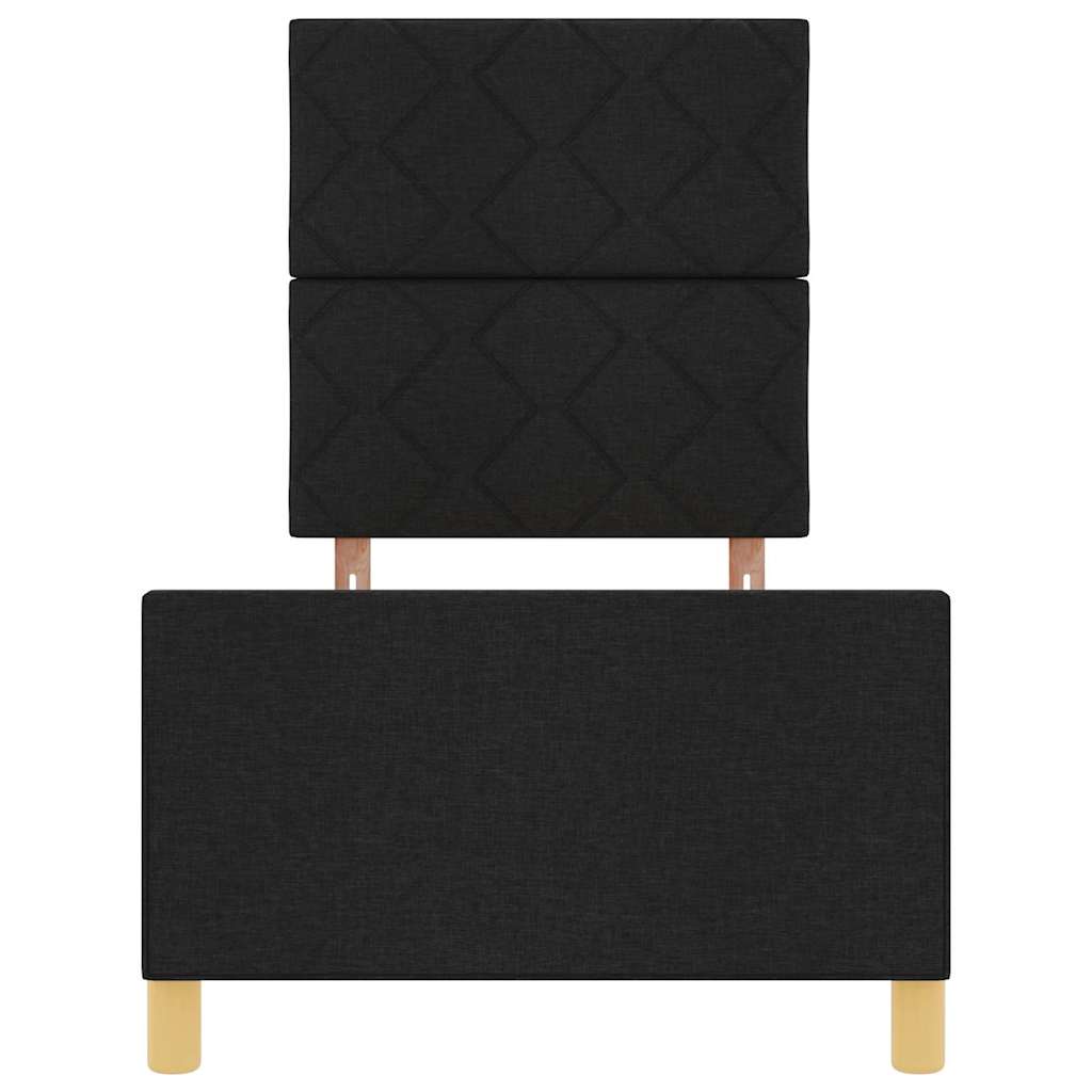 Σκελετός Κρεβατιού με κεφαλάρι Μαύρο 80 x 200 cm ύφασμα - Pakobazaar