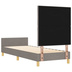Σκελετός Κρεβατιού με κεφαλάρι Taupe 80 x 200 cm ύφασμα - Pakobazaar