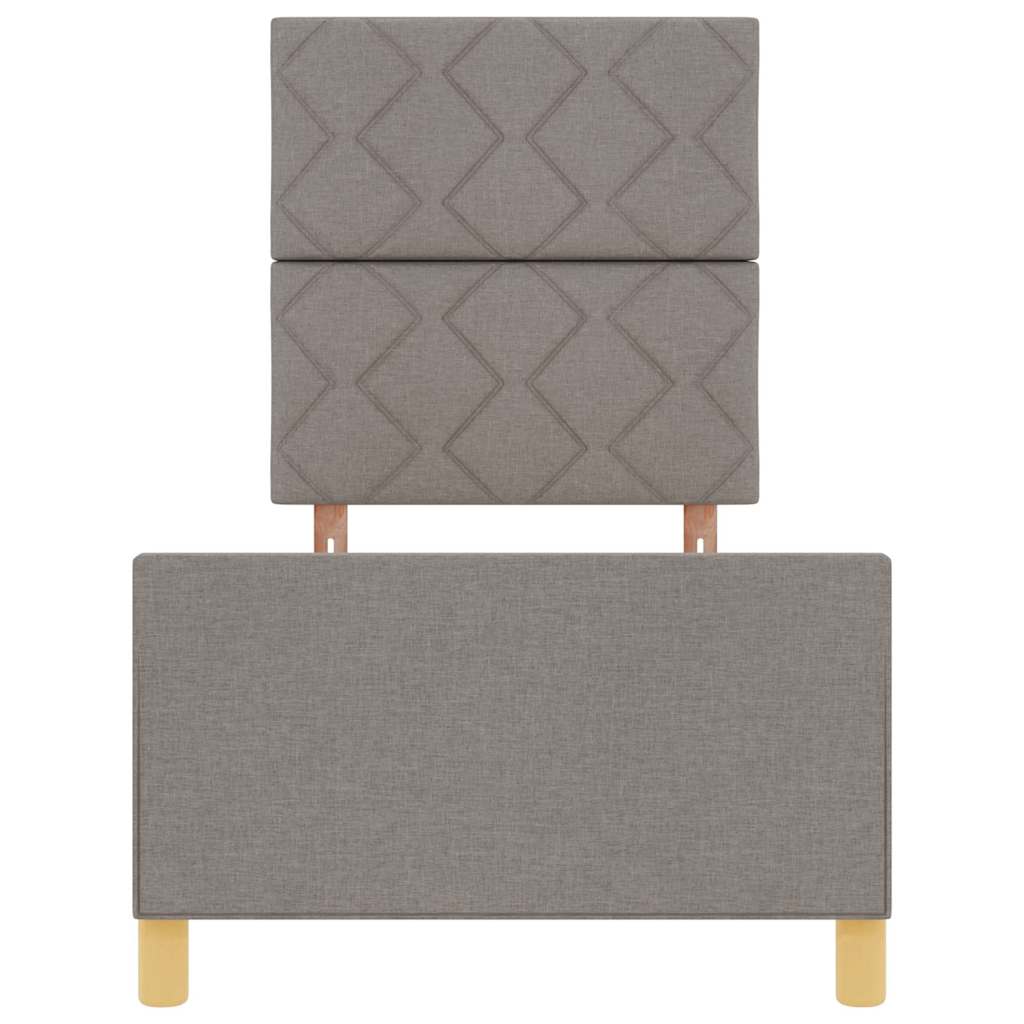 Σκελετός Κρεβατιού με κεφαλάρι Taupe 80 x 200 cm ύφασμα - Pakobazaar