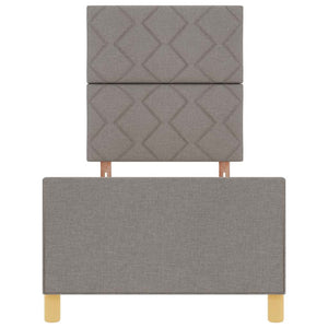Σκελετός Κρεβατιού με κεφαλάρι Taupe 80 x 200 cm ύφασμα - Pakobazaar