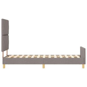 Σκελετός Κρεβατιού με κεφαλάρι Taupe 80 x 200 cm ύφασμα - Pakobazaar