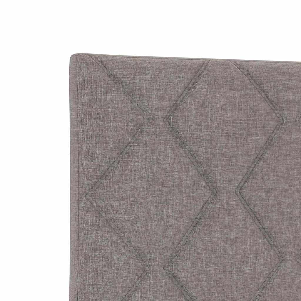 Σκελετός Κρεβατιού με κεφαλάρι Taupe 90 x 190 cm ύφασμα - Pakobazaar
