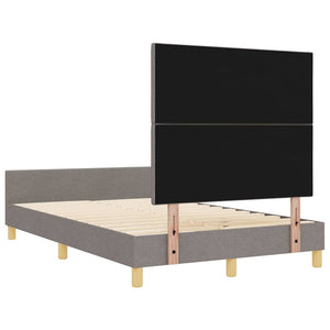 Σκελετός Κρεβατιού με κεφαλάρι Taupe 120 x 190 cm ύφασμα - Pakobazaar