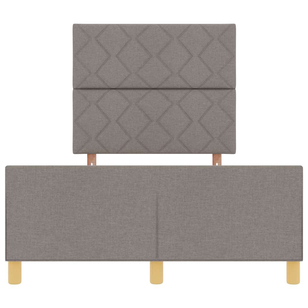 Σκελετός Κρεβατιού με κεφαλάρι Taupe 120 x 190 cm ύφασμα - Pakobazaar