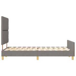 Σκελετός Κρεβατιού με κεφαλάρι Taupe 120 x 190 cm ύφασμα - Pakobazaar