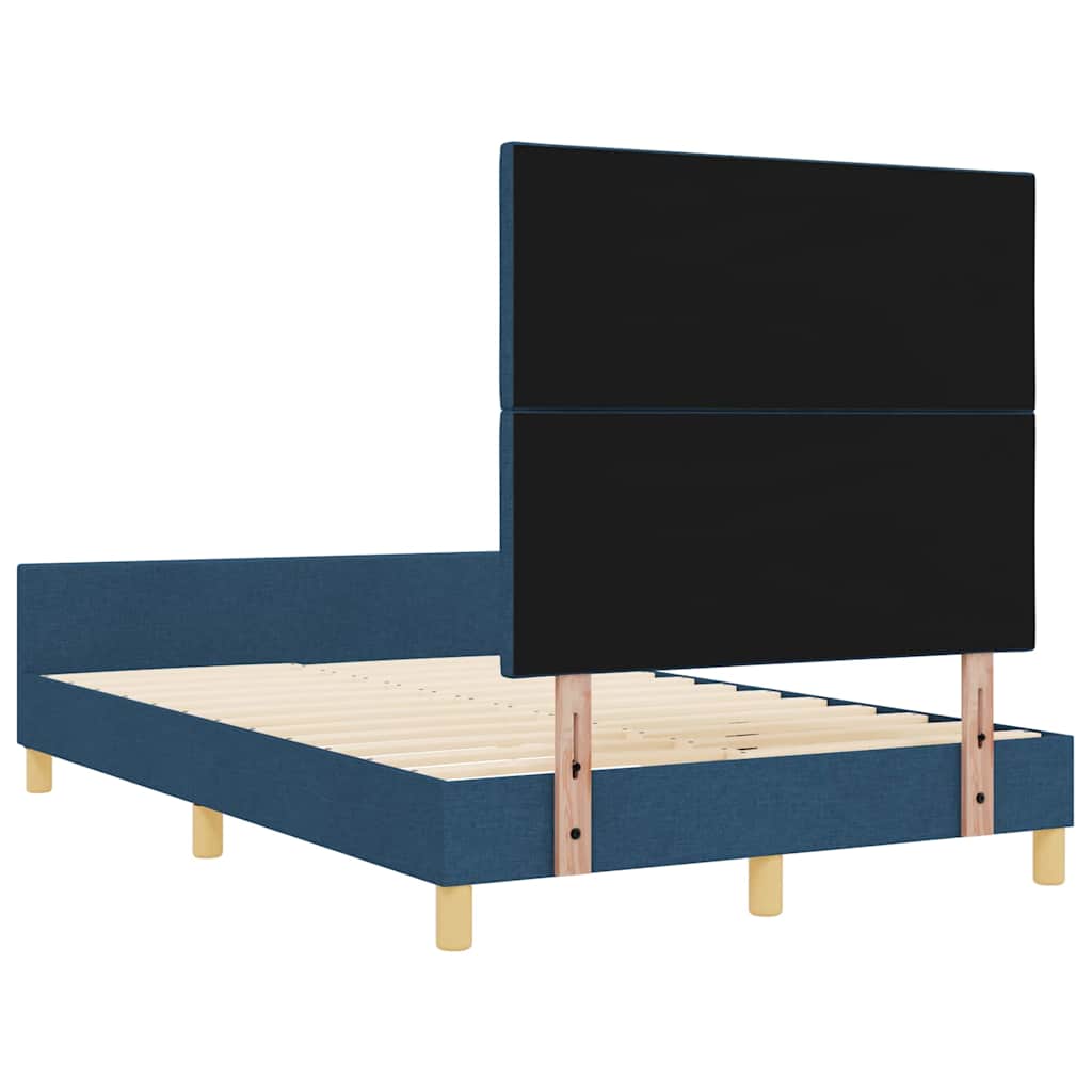 Σκελετός Κρεβατιού με κεφαλάρι Μπλε 120 x 190 cm ύφασμα