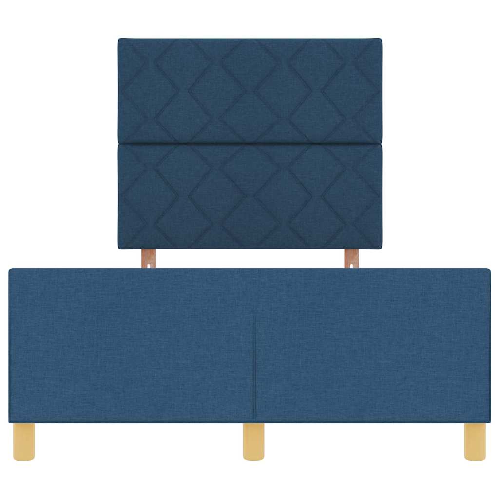 Σκελετός Κρεβατιού με κεφαλάρι Μπλε 120 x 190 cm ύφασμα