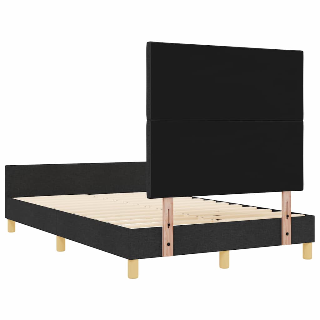 Σκελετός Κρεβατιού με κεφαλάρι Μαύρο 120 x 200 cm ύφασμα - Pakobazaar