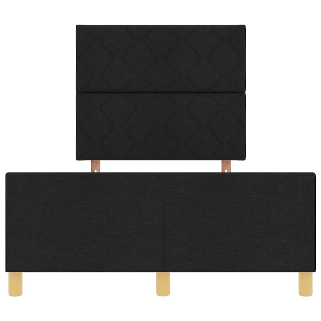 Σκελετός Κρεβατιού με κεφαλάρι Μαύρο 120 x 200 cm ύφασμα - Pakobazaar