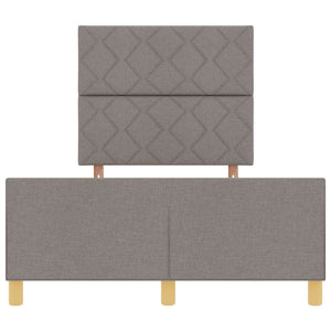 Σκελετός Κρεβατιού με κεφαλάρι Taupe 120 x 200 cm ύφασμα - Pakobazaar