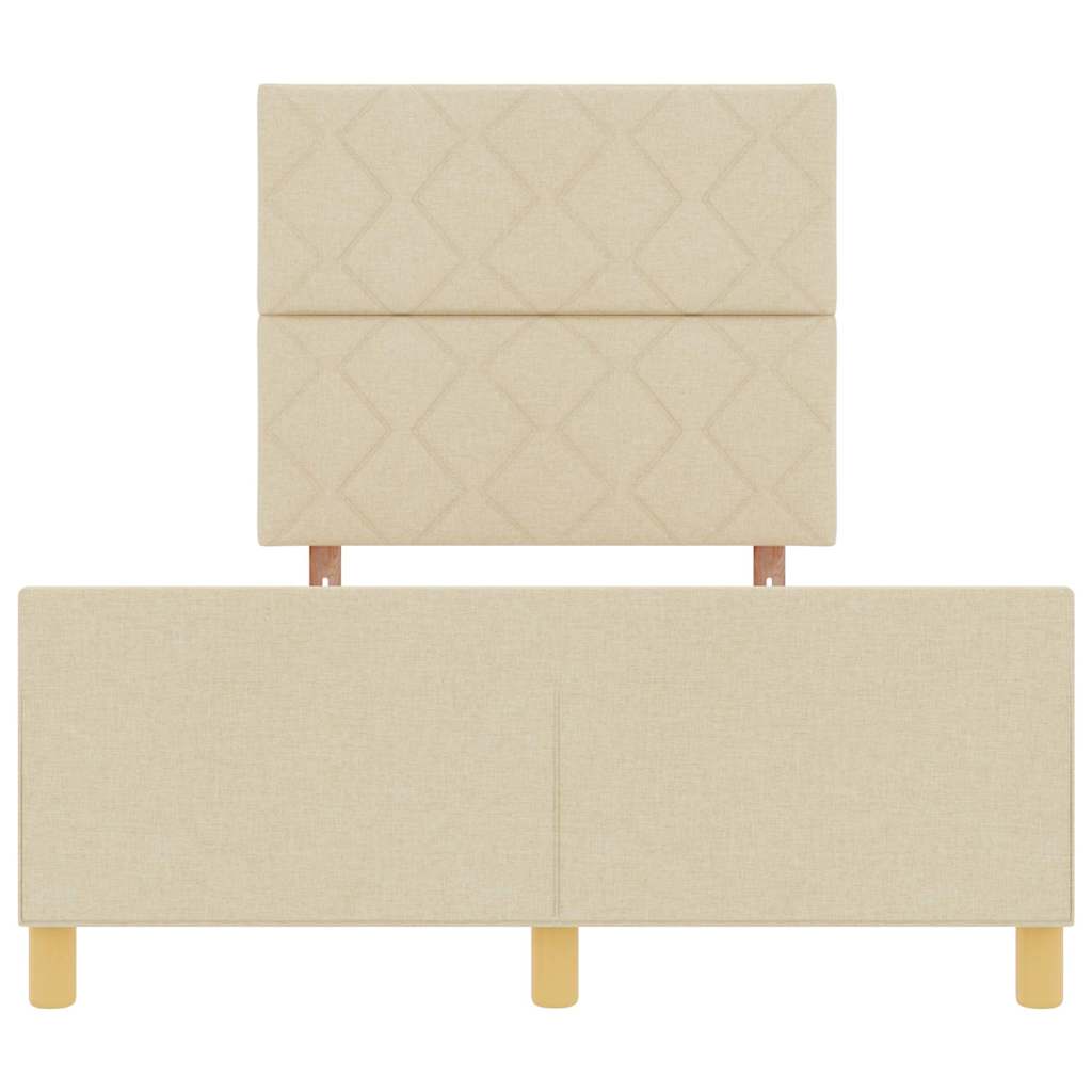 Σκελετός Κρεβατιού με κεφαλάρι Κρεμ 120 x 200 cm ύφασμα - Pakobazaar