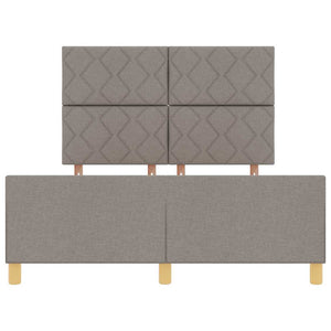 Σκελετός Κρεβατιού με κεφαλάρι Taupe 140 x 200 cm ύφασμα - Pakobazaar