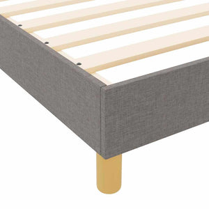 Σκελετός Κρεβατιού με κεφαλάρι Taupe 160 x 200 cm ύφασμα - Pakobazaar