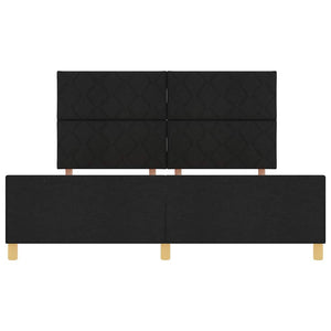 Σκελετός Κρεβατιού με κεφαλάρι Μαύρο 180 x 200 cm ύφασμα