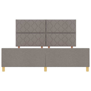 Σκελετός Κρεβατιού με κεφαλάρι Taupe 180 x 200 cm ύφασμα - Pakobazaar