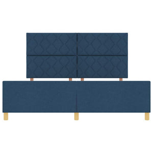 Σκελετός Κρεβατιού με κεφαλάρι Μπλε 180 x 200 cm ύφασμα - Pakobazaar