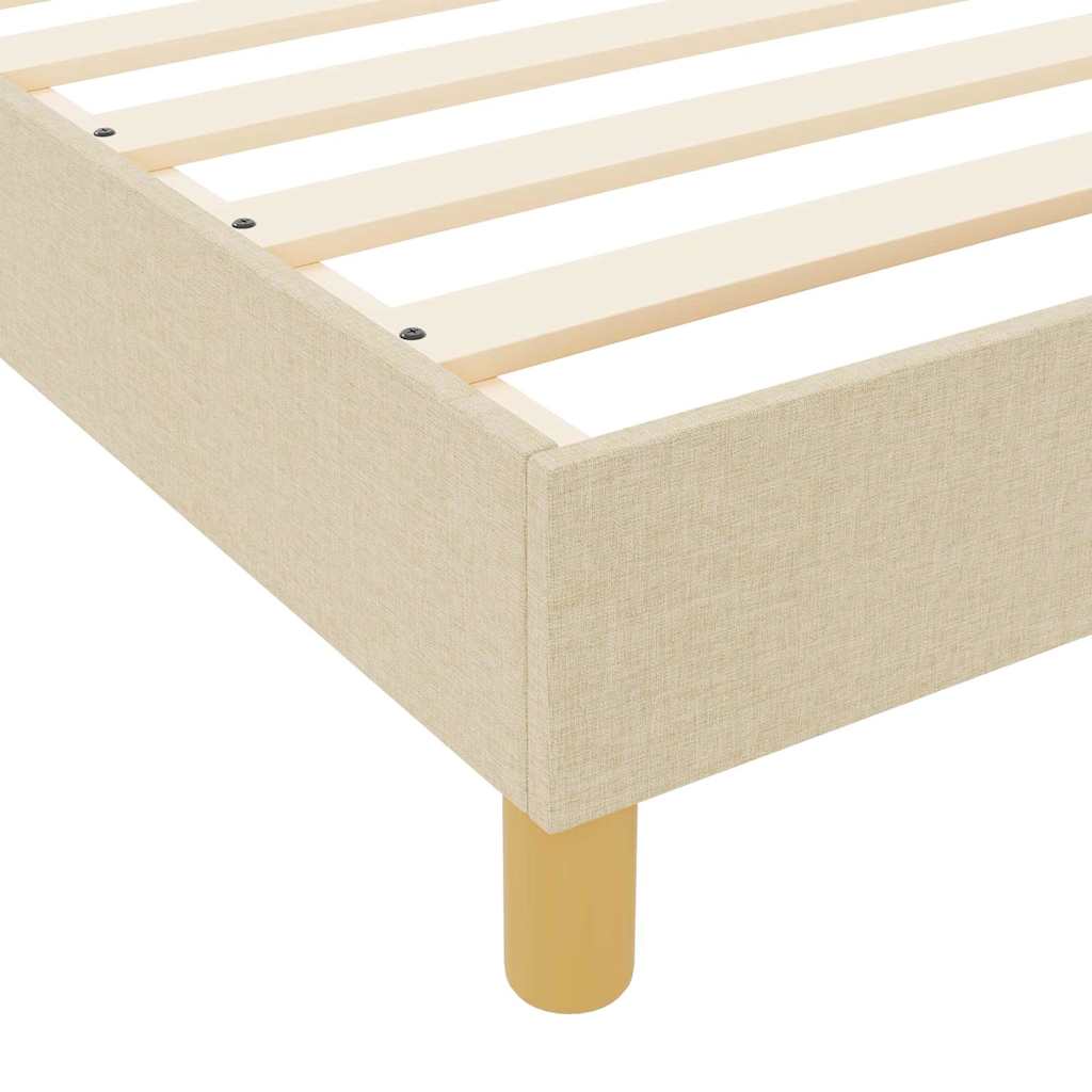 Σκελετός Κρεβατιού με κεφαλάρι Κρεμ 200 x 200 cm ύφασμα - Pakobazaar