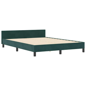 Κρεβάτι με ελατήρια Σκούρο Πράσινο 180 x 200 cm Βελούδο - Pakobazaar