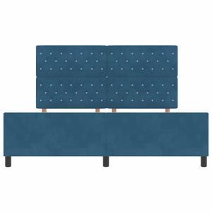 Κρεβάτι με ελατήρια Σκούρο Μπλε 180 x 200 cm Βελούδο - Pakobazaar
