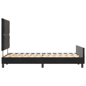 Κρεβάτι με ελατήρια με κεφαλάρι Μαύρο 120 x 200 cm Βελούδο - Pakobazaar