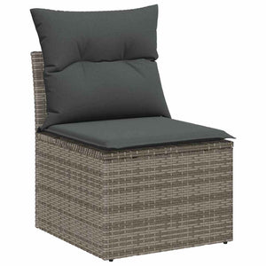 Σετ Καναπέ Κήπου 7 τμχ. Γκρι συνθετικό ρατάν