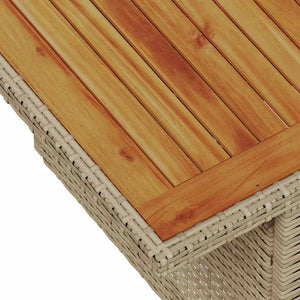 Σετ Καναπέ Κήπου 8 τμχ. Μπεζ Πολυ ράταν