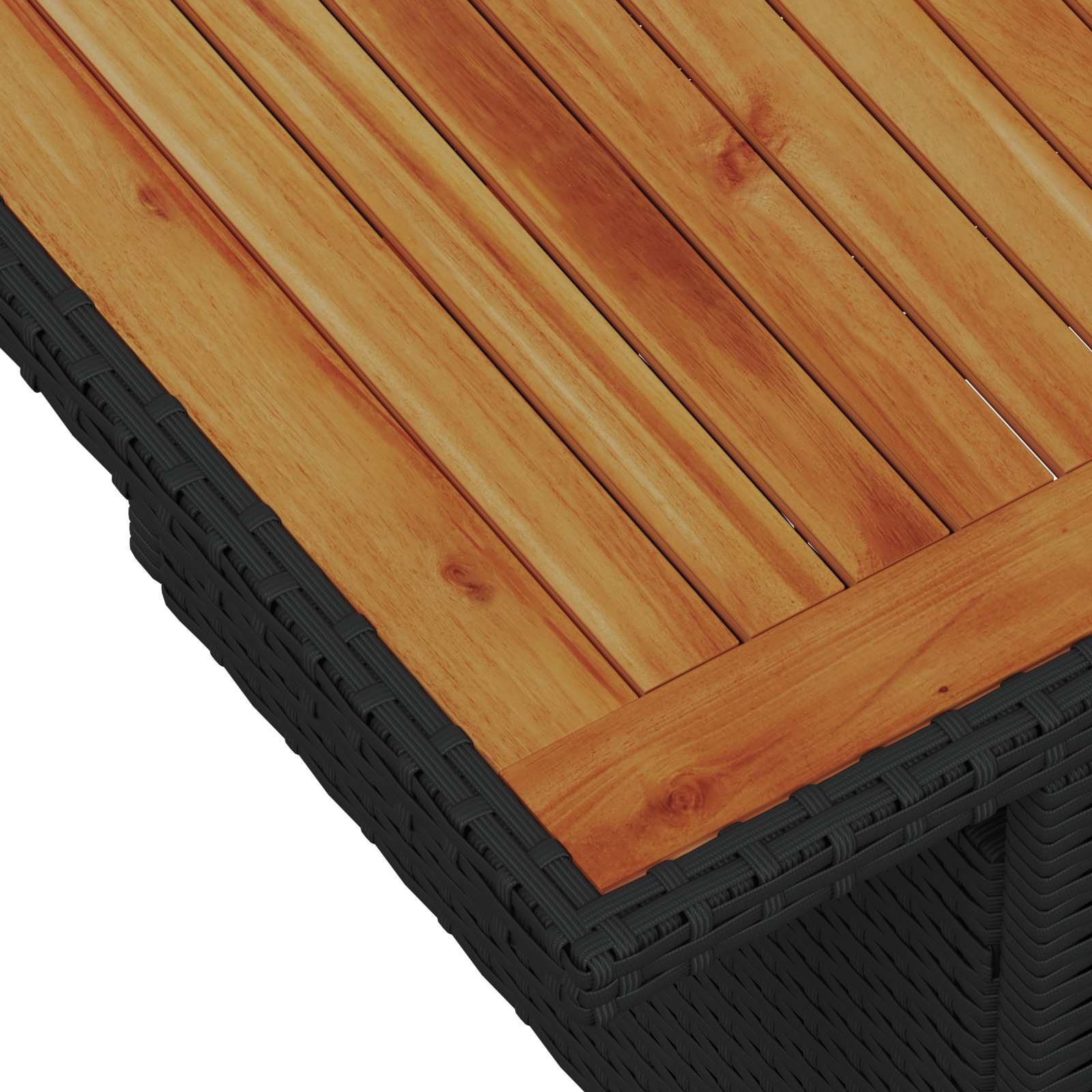 Σετ Καναπέ Κήπου με αποθήκευση 5 pcs Μαύρο Πολυ ράταν