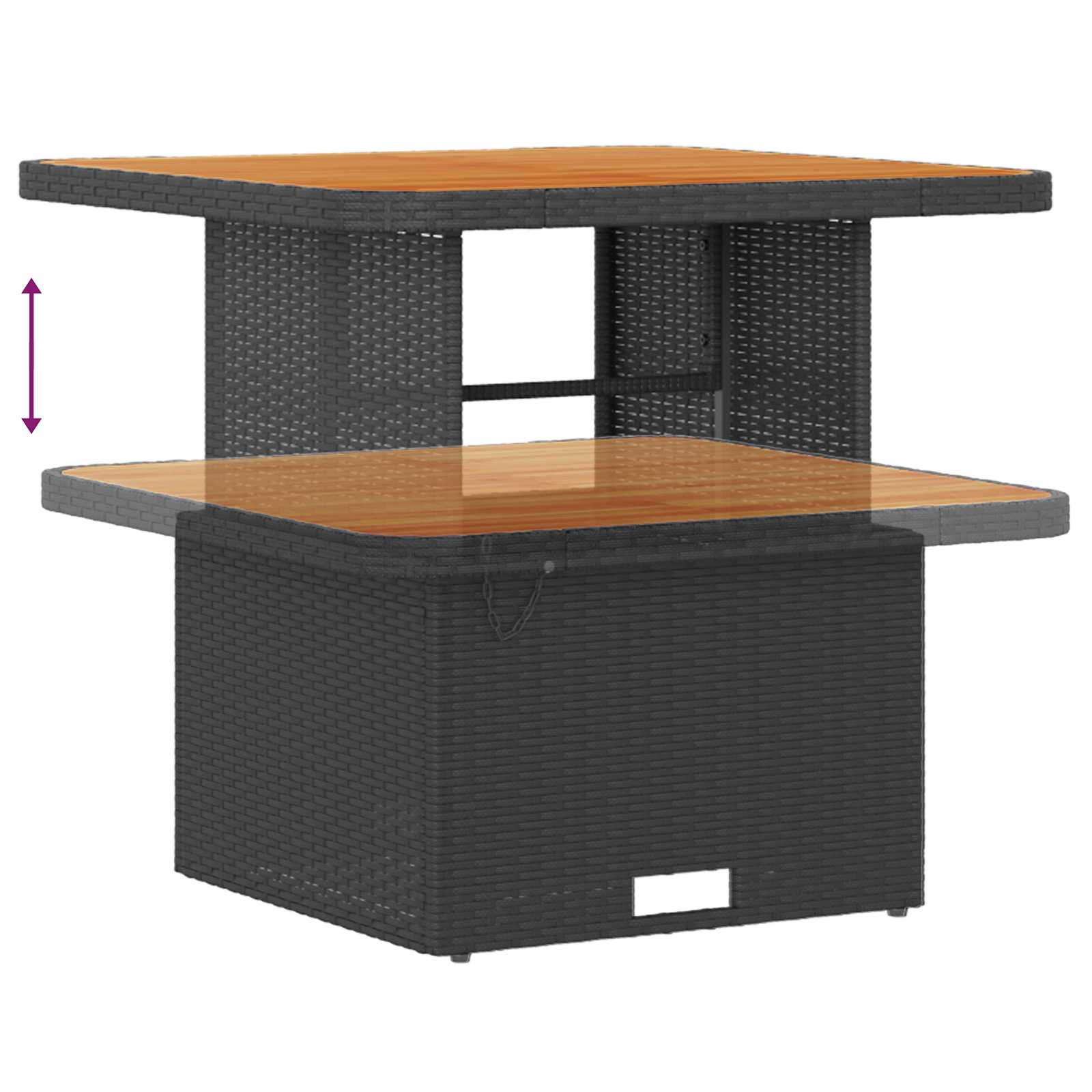 Σετ Καναπέ Κήπου 13 pcs Μαύρο συνθετικό ρατάν