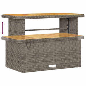 Σετ Καναπέ Κήπου 13 τμχ. Γκρι συνθετικό ρατάν