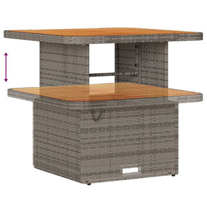Σετ Καναπέ Κήπου 9 τμχ. Γκρι συνθετικό ρατάν