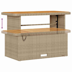 Σετ Καναπέ Κήπου 14 τμχ. Μπεζ συνθετικό ρατάν - Pakobazaar
