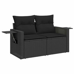 Σετ Καναπέ Κήπου 13 τεμ. 12-Αριθμός καθισμάτων Μαύρο