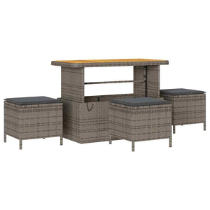 Σετ Καναπέ Κήπου 10 τεμ. 9-Αριθμός καθισμάτων Γκρι