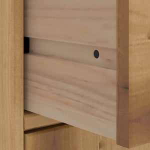 Πλαϊνά ντουλάπια 5 τεμ. ODDA 40x24x79 εκ. από Μασίφ Ξύλο Πεύκου