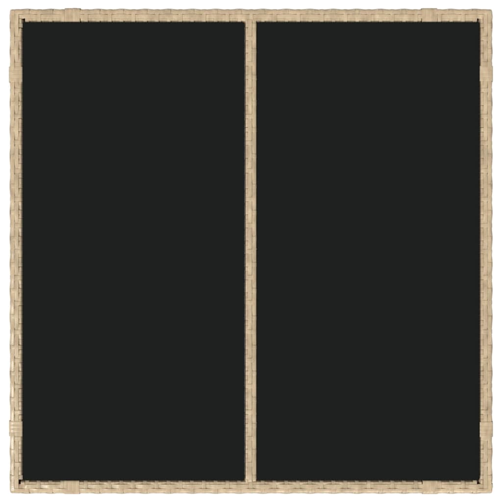 Σέτ φαγητού για κήπο 3 pcs Μπεζ συνθετικό ρατάν