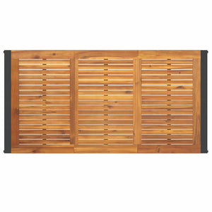 Σέτ φαγητού για κήπο 5 pcs Μαύρο και Καφέ συνθετικό ρατάν - Pakobazaar