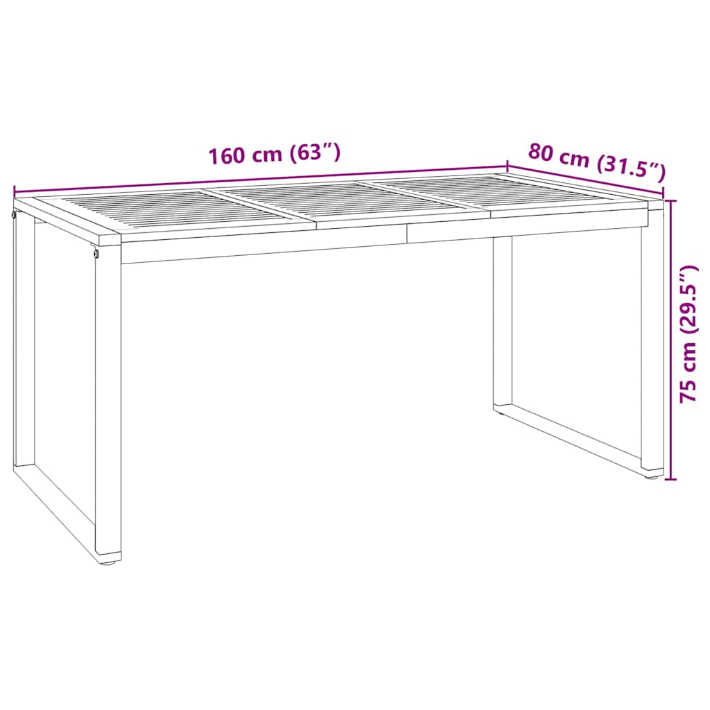 Σέτ φαγητού για κήπο 7 pcs Μαύρο και Καφέ συνθετικό ρατάν