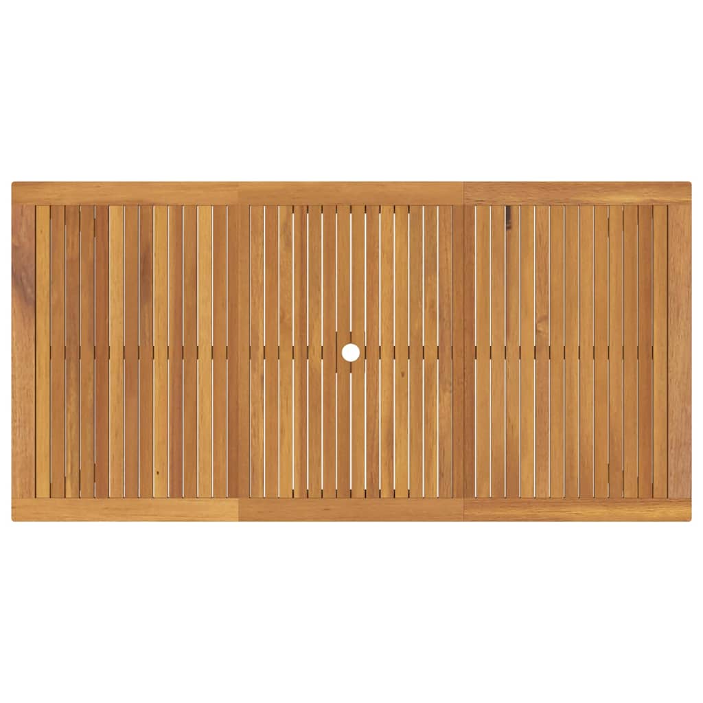 Σέτ φαγητού για κήπο 7 pcs Γκρι Στερεό Ξύλο Ακακίας