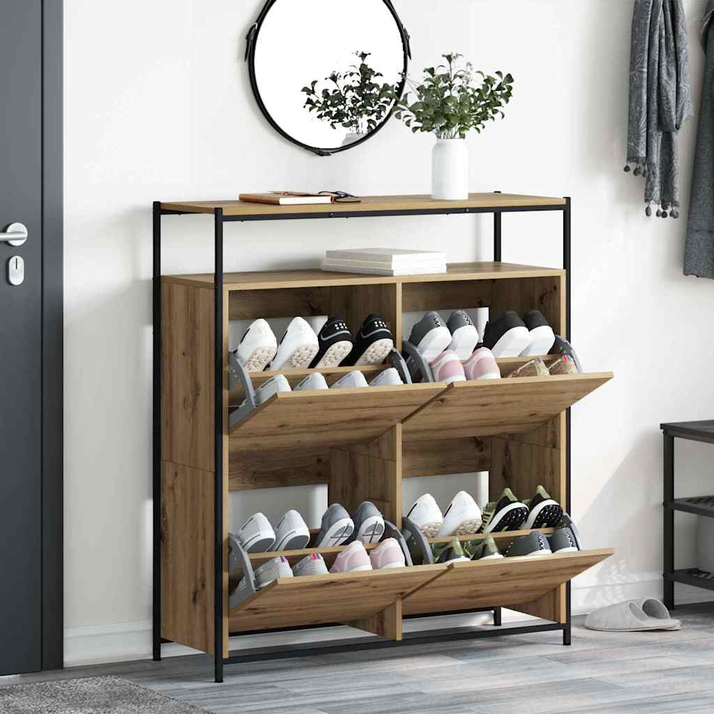 Ντουλάπα Παπουτσιών με ράφι Artisan Oak 100 x 34 x 112 εκ - Pakobazaar